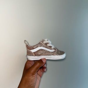 Vans Gold Glitter Baby Girl